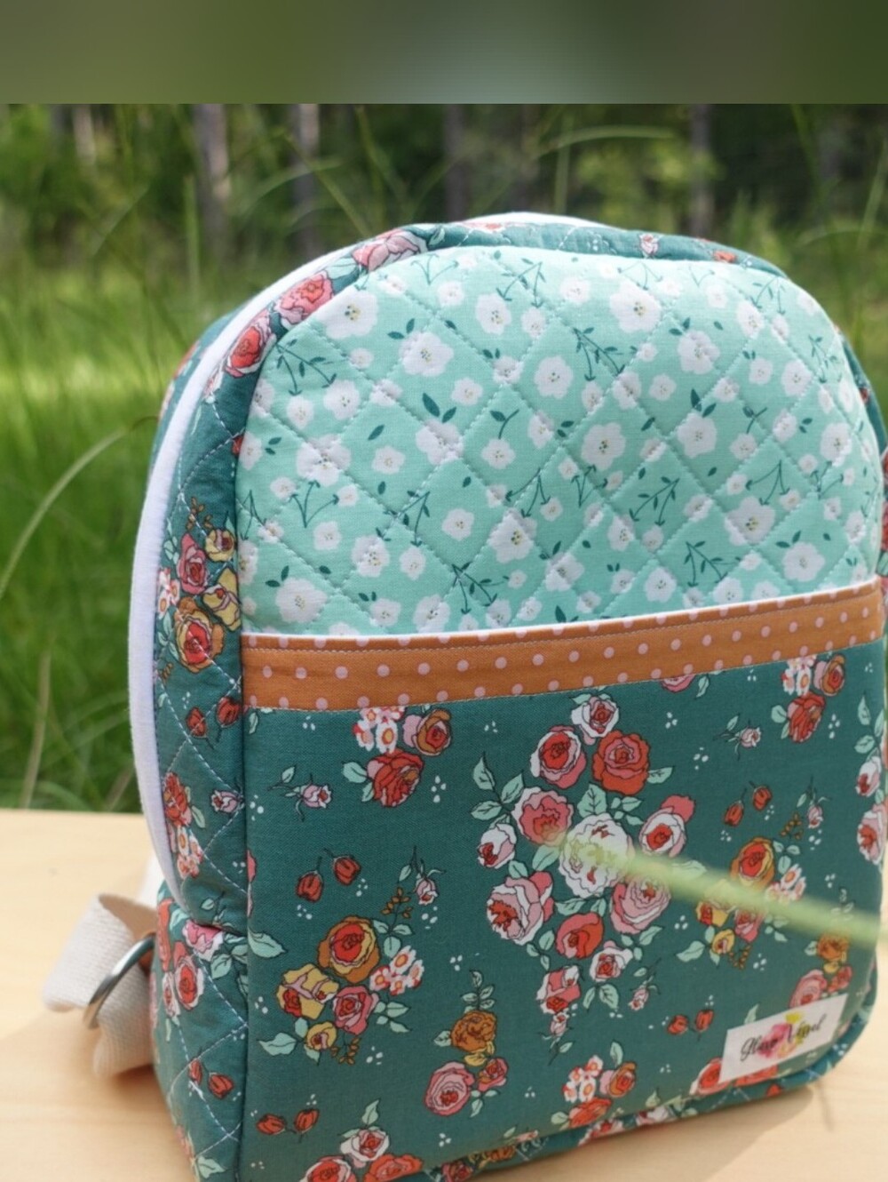 Minki Kim Sunsetridge Floral Quilted Backpack